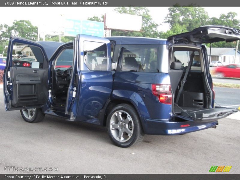 Royal Blue Pearl / Titanium/Black 2009 Honda Element SC