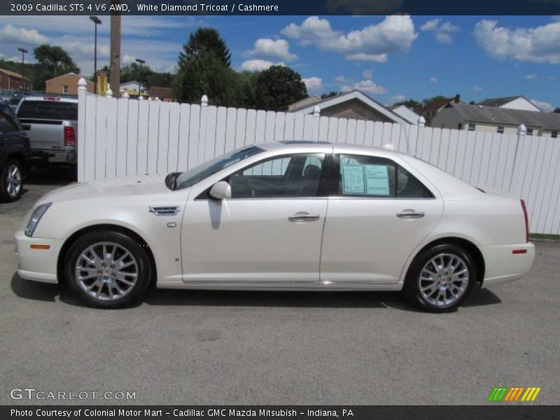 White Diamond Tricoat / Cashmere 2009 Cadillac STS 4 V6 AWD
