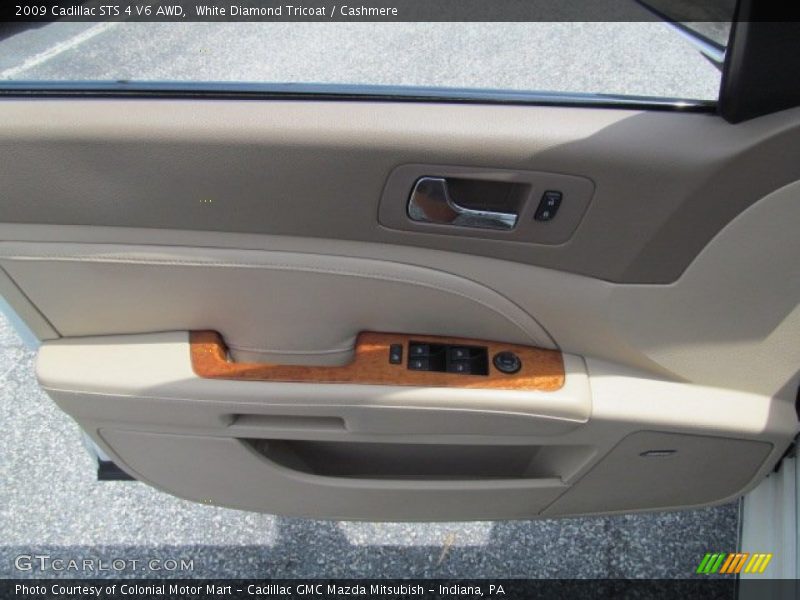 White Diamond Tricoat / Cashmere 2009 Cadillac STS 4 V6 AWD