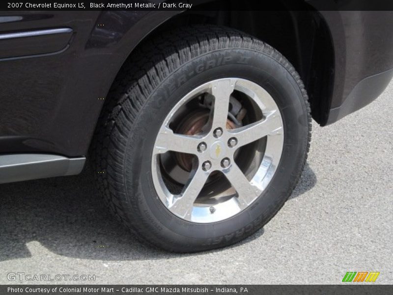 Black Amethyst Metallic / Dark Gray 2007 Chevrolet Equinox LS