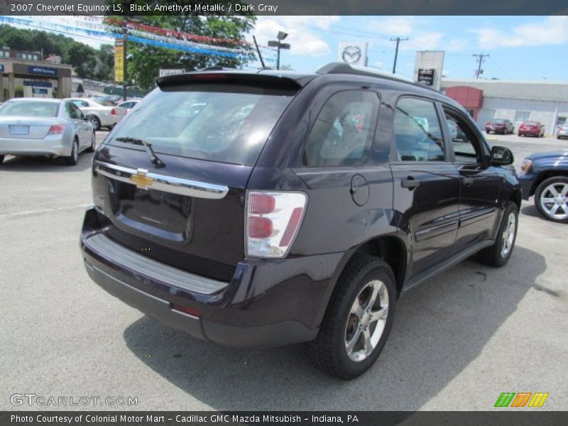 Black Amethyst Metallic / Dark Gray 2007 Chevrolet Equinox LS