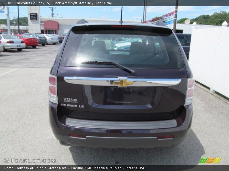 Black Amethyst Metallic / Dark Gray 2007 Chevrolet Equinox LS