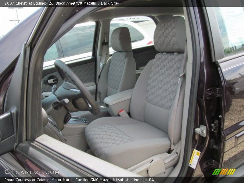 Black Amethyst Metallic / Dark Gray 2007 Chevrolet Equinox LS