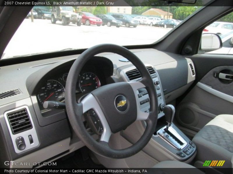 Black Amethyst Metallic / Dark Gray 2007 Chevrolet Equinox LS