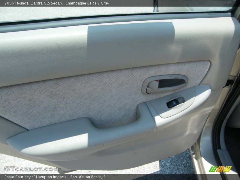 Champagne Beige / Gray 2006 Hyundai Elantra GLS Sedan