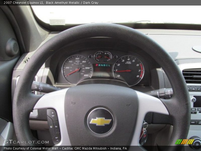 Black Amethyst Metallic / Dark Gray 2007 Chevrolet Equinox LS