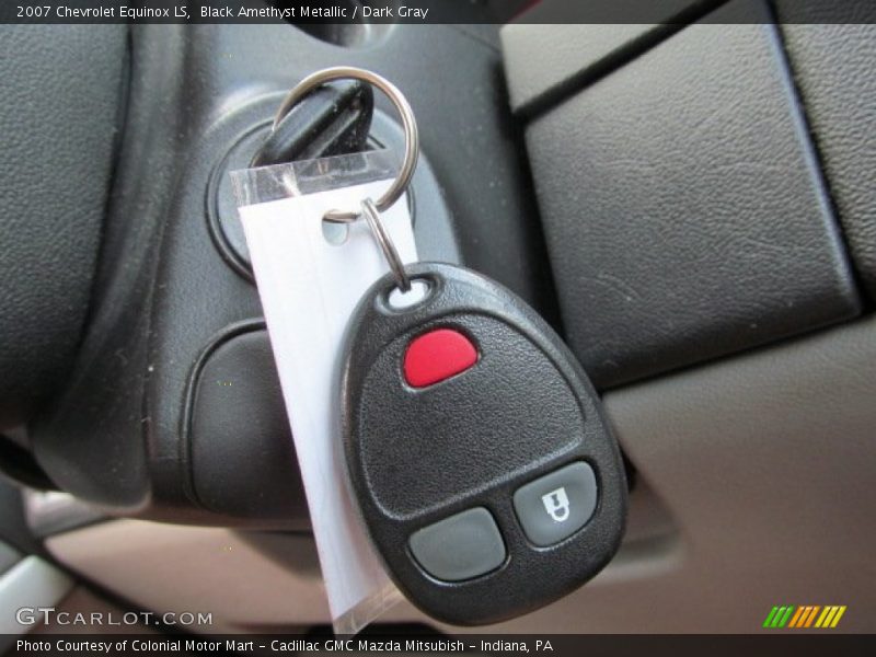 Black Amethyst Metallic / Dark Gray 2007 Chevrolet Equinox LS