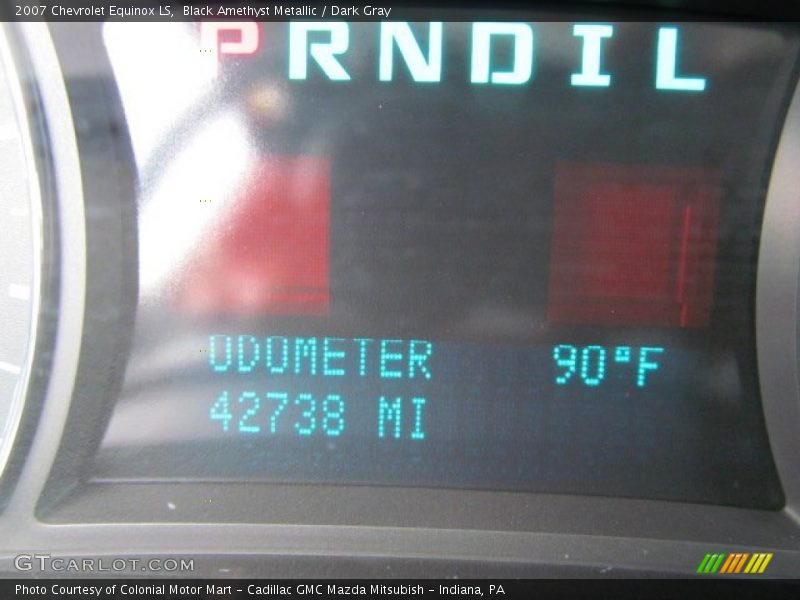 Black Amethyst Metallic / Dark Gray 2007 Chevrolet Equinox LS