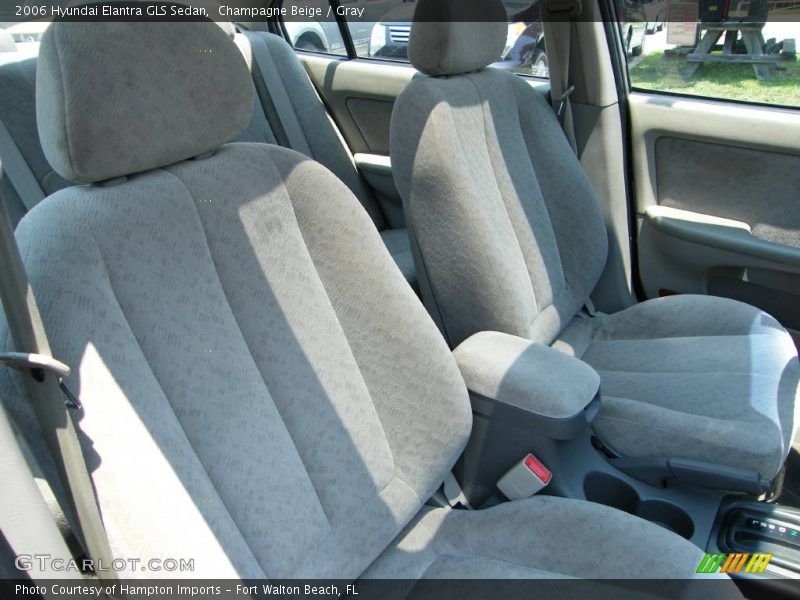 Champagne Beige / Gray 2006 Hyundai Elantra GLS Sedan