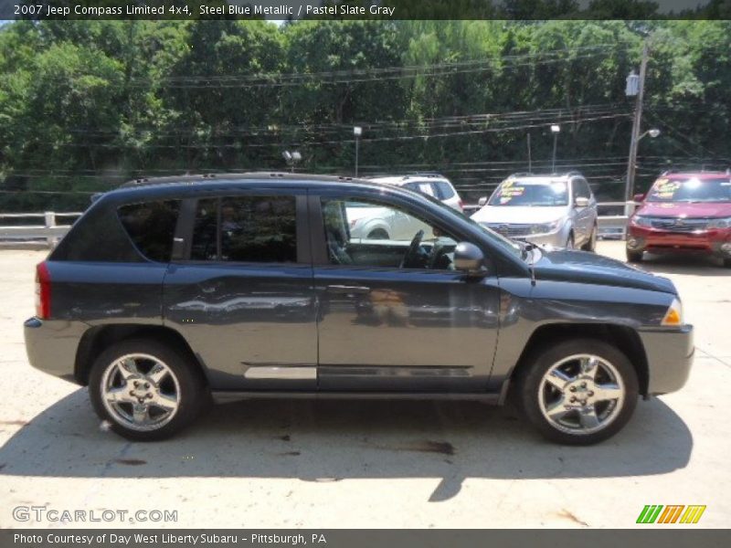 Steel Blue Metallic / Pastel Slate Gray 2007 Jeep Compass Limited 4x4