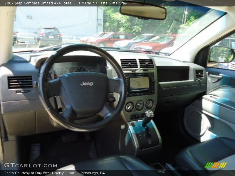 Steel Blue Metallic / Pastel Slate Gray 2007 Jeep Compass Limited 4x4