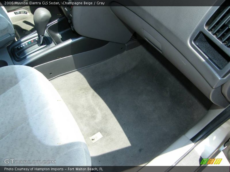 Champagne Beige / Gray 2006 Hyundai Elantra GLS Sedan