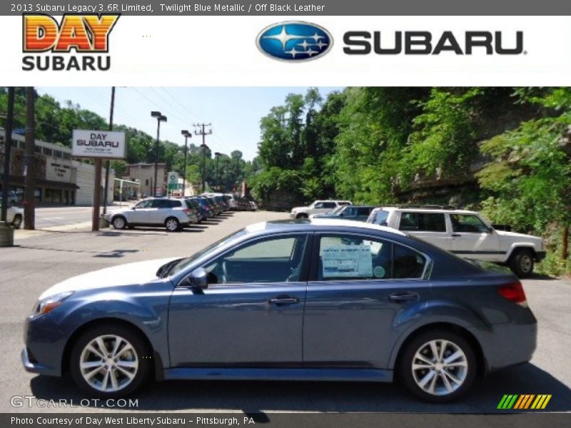 Twilight Blue Metallic / Off Black Leather 2013 Subaru Legacy 3.6R Limited