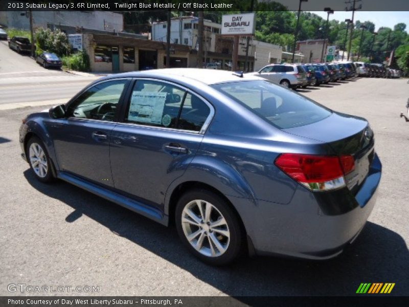 Twilight Blue Metallic / Off Black Leather 2013 Subaru Legacy 3.6R Limited