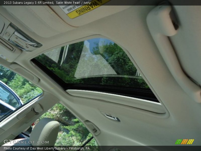 Satin White Pearl / Ivory 2013 Subaru Legacy 3.6R Limited