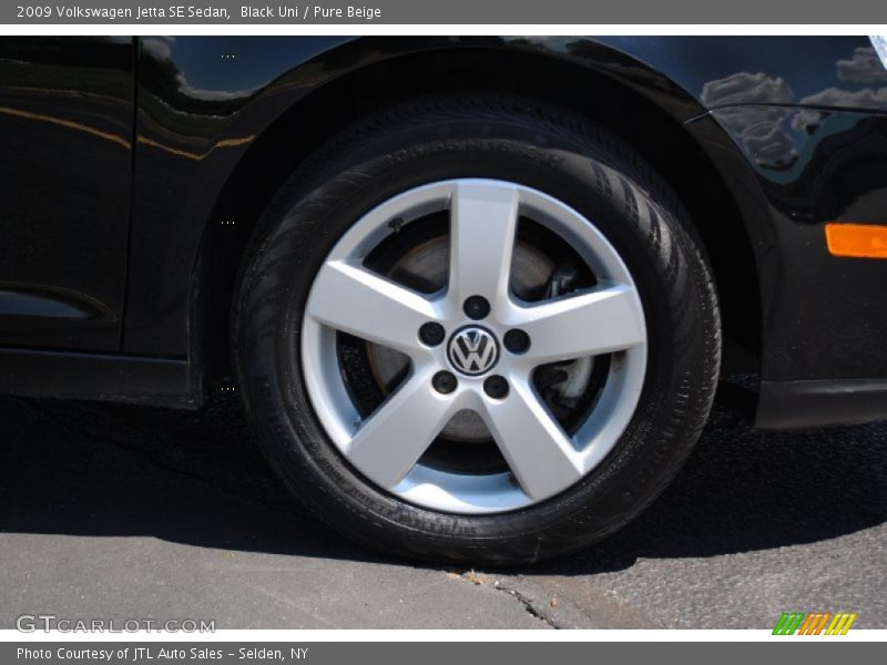 Black Uni / Pure Beige 2009 Volkswagen Jetta SE Sedan