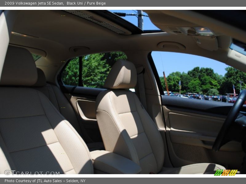 Black Uni / Pure Beige 2009 Volkswagen Jetta SE Sedan