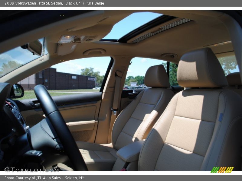 Black Uni / Pure Beige 2009 Volkswagen Jetta SE Sedan