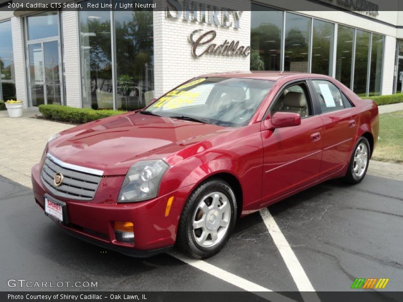 Red Line / Light Neutral 2004 Cadillac CTS Sedan