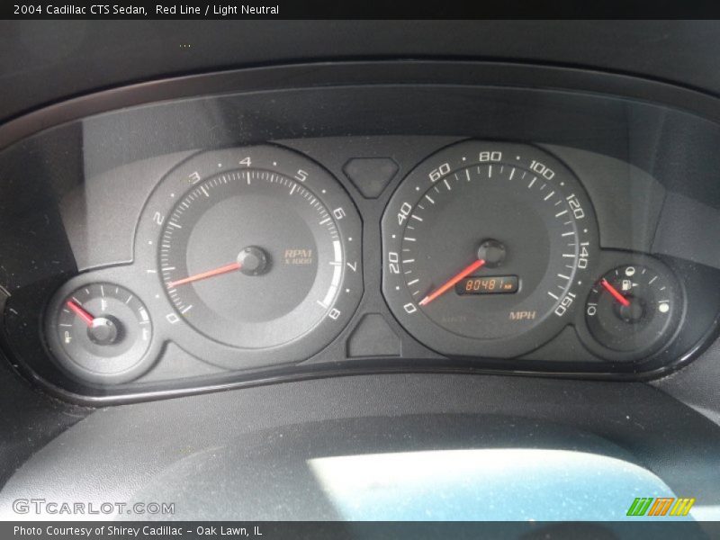 Red Line / Light Neutral 2004 Cadillac CTS Sedan