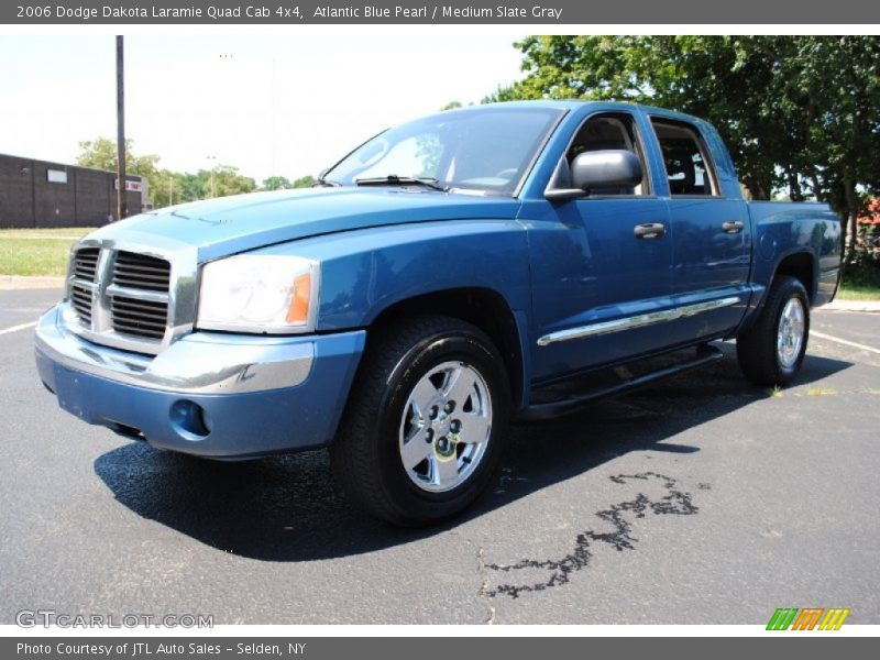 Atlantic Blue Pearl / Medium Slate Gray 2006 Dodge Dakota Laramie Quad Cab 4x4