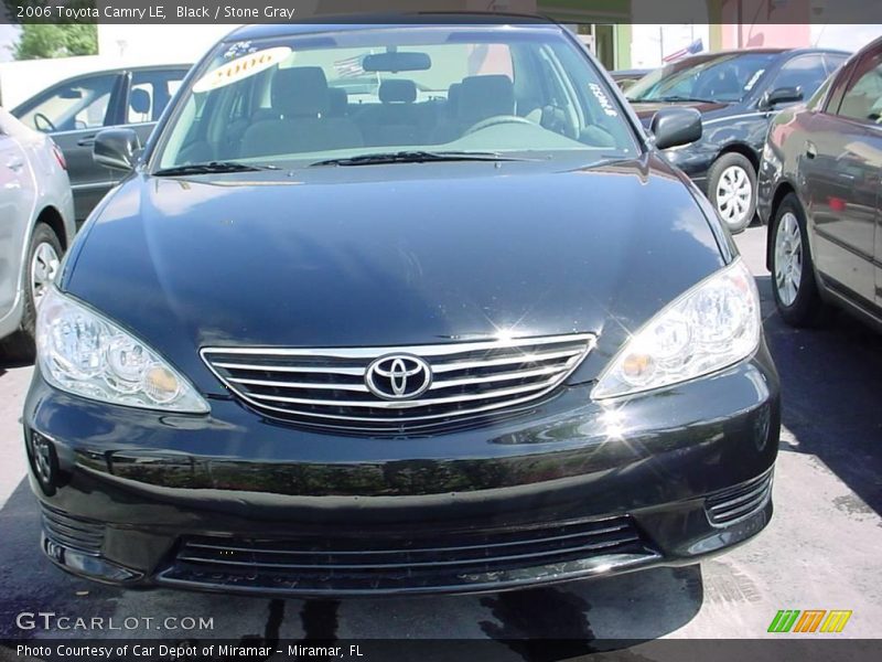 Black / Stone Gray 2006 Toyota Camry LE