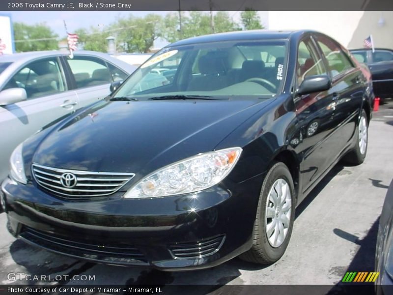 Black / Stone Gray 2006 Toyota Camry LE