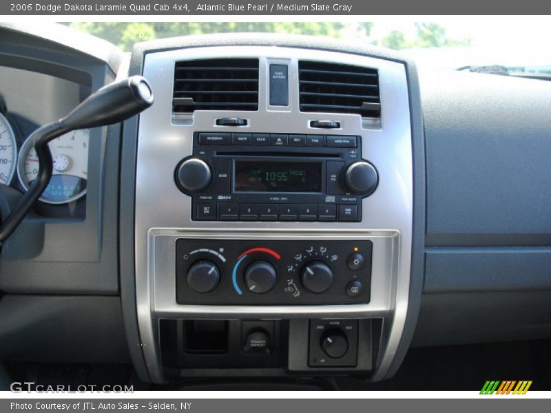 Atlantic Blue Pearl / Medium Slate Gray 2006 Dodge Dakota Laramie Quad Cab 4x4