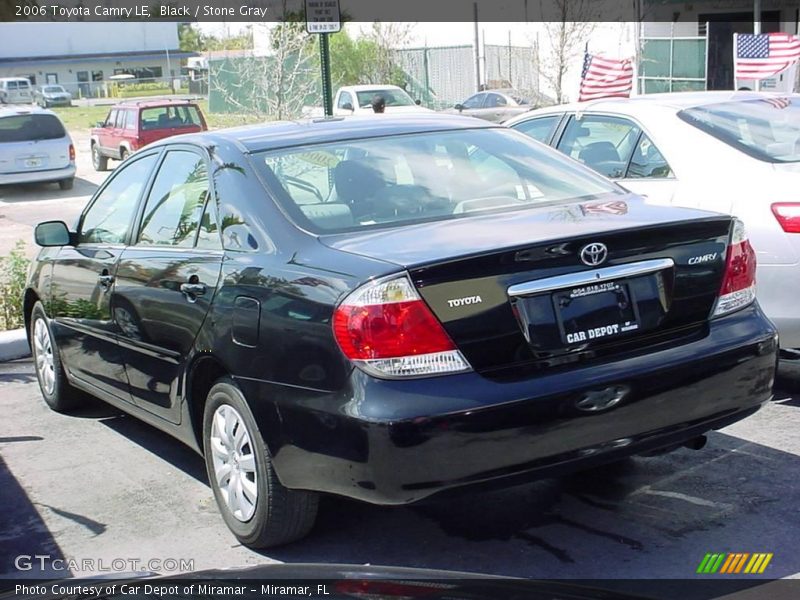 Black / Stone Gray 2006 Toyota Camry LE