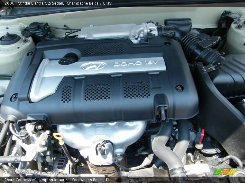 Champagne Beige / Gray 2006 Hyundai Elantra GLS Sedan