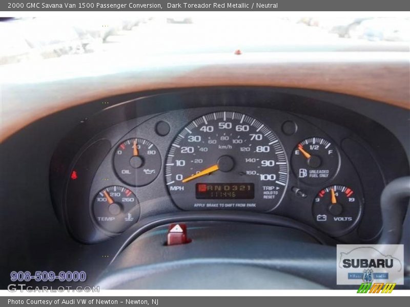 Dark Toreador Red Metallic / Neutral 2000 GMC Savana Van 1500 Passenger Conversion