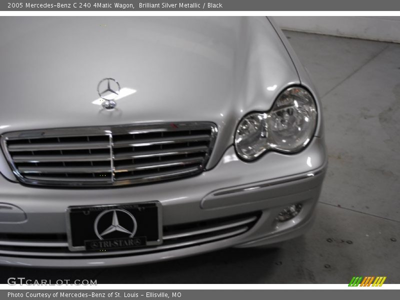 Brilliant Silver Metallic / Black 2005 Mercedes-Benz C 240 4Matic Wagon