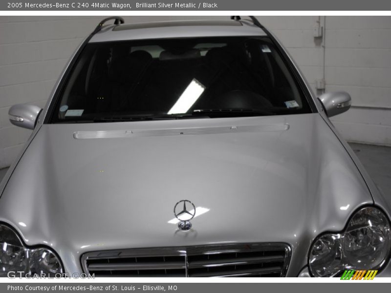 Brilliant Silver Metallic / Black 2005 Mercedes-Benz C 240 4Matic Wagon
