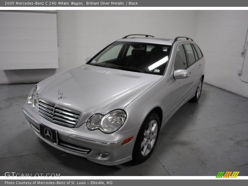 Brilliant Silver Metallic / Black 2005 Mercedes-Benz C 240 4Matic Wagon