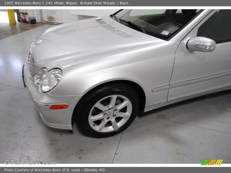 Brilliant Silver Metallic / Black 2005 Mercedes-Benz C 240 4Matic Wagon