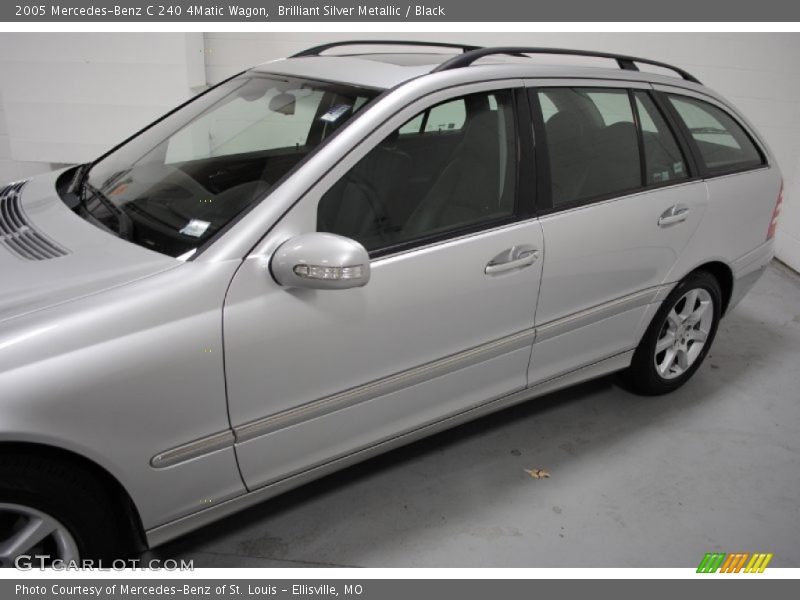 Brilliant Silver Metallic / Black 2005 Mercedes-Benz C 240 4Matic Wagon