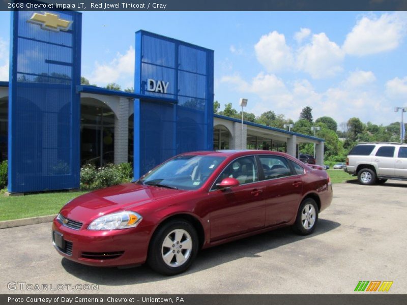 Red Jewel Tintcoat / Gray 2008 Chevrolet Impala LT
