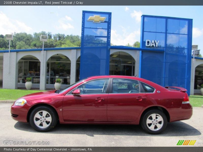Red Jewel Tintcoat / Gray 2008 Chevrolet Impala LT
