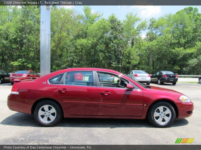 Red Jewel Tintcoat / Gray 2008 Chevrolet Impala LT