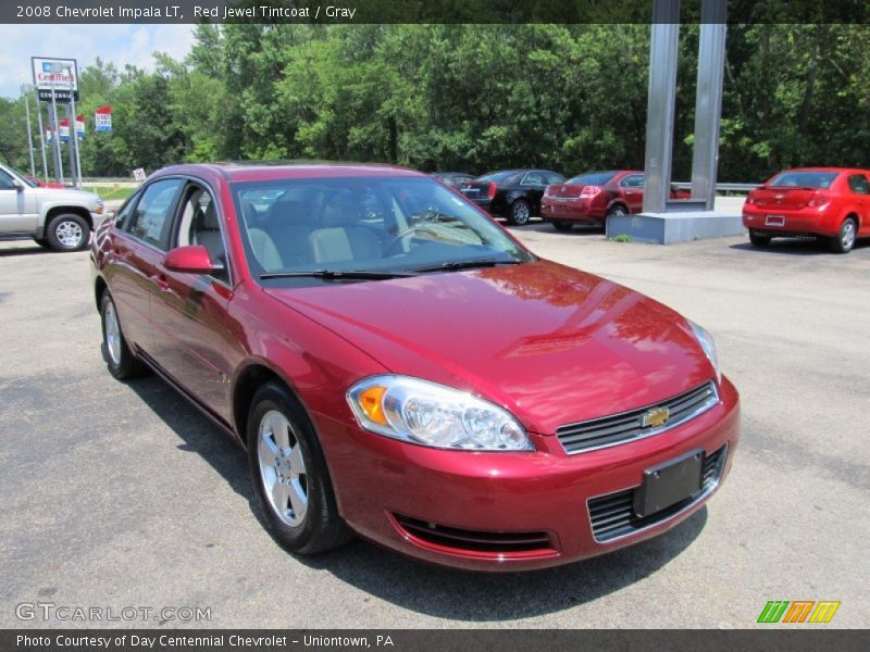 Red Jewel Tintcoat / Gray 2008 Chevrolet Impala LT