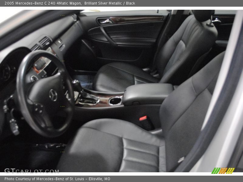 Brilliant Silver Metallic / Black 2005 Mercedes-Benz C 240 4Matic Wagon