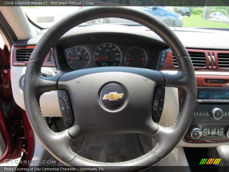 Red Jewel Tintcoat / Gray 2008 Chevrolet Impala LT