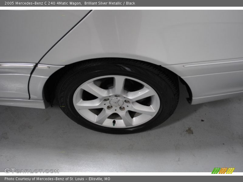 Brilliant Silver Metallic / Black 2005 Mercedes-Benz C 240 4Matic Wagon