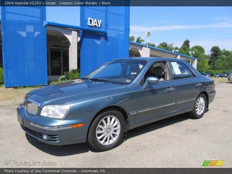 Celadon Green Metallic / Black 2004 Hyundai XG350 L Sedan