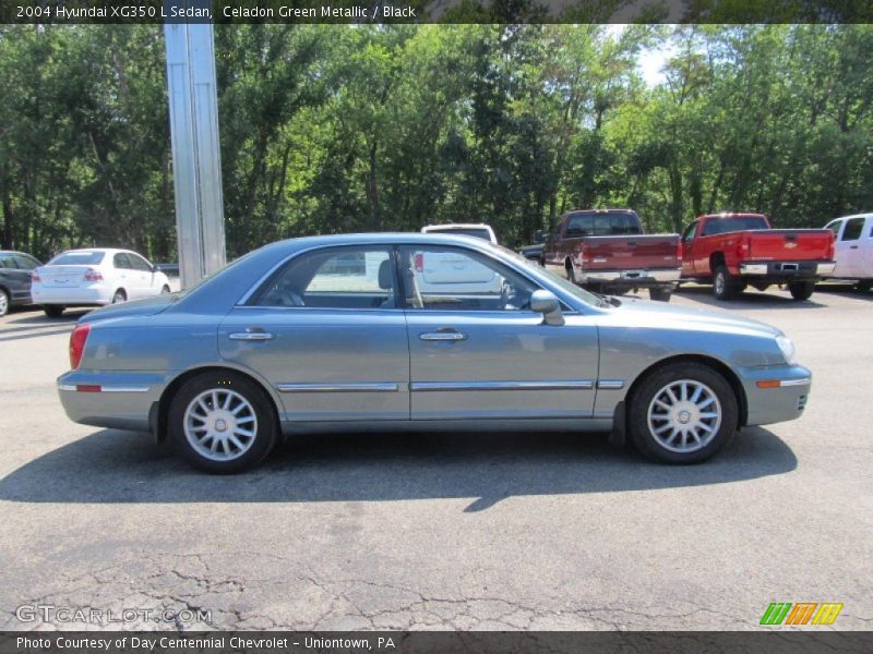 Celadon Green Metallic / Black 2004 Hyundai XG350 L Sedan
