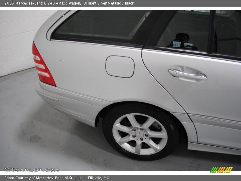 Brilliant Silver Metallic / Black 2005 Mercedes-Benz C 240 4Matic Wagon