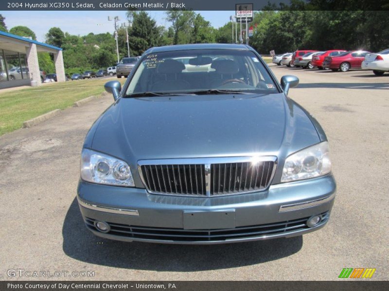 Celadon Green Metallic / Black 2004 Hyundai XG350 L Sedan