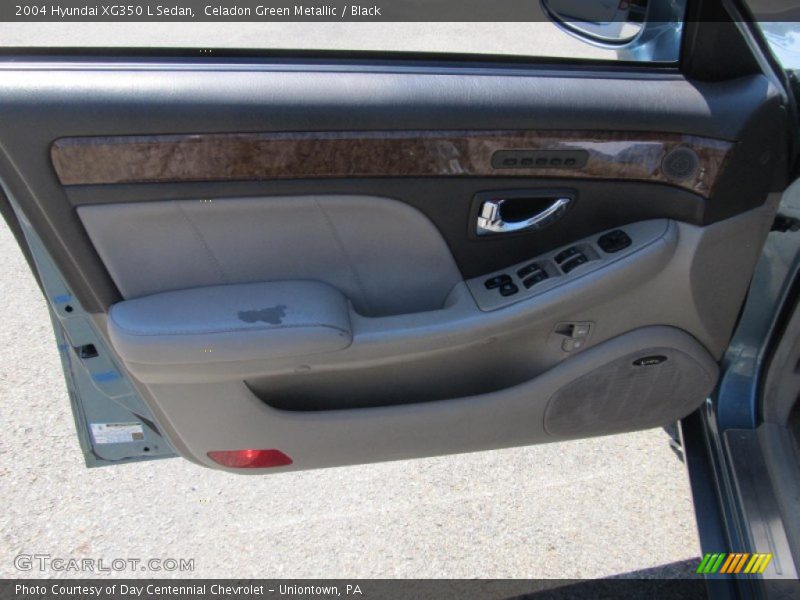 Celadon Green Metallic / Black 2004 Hyundai XG350 L Sedan