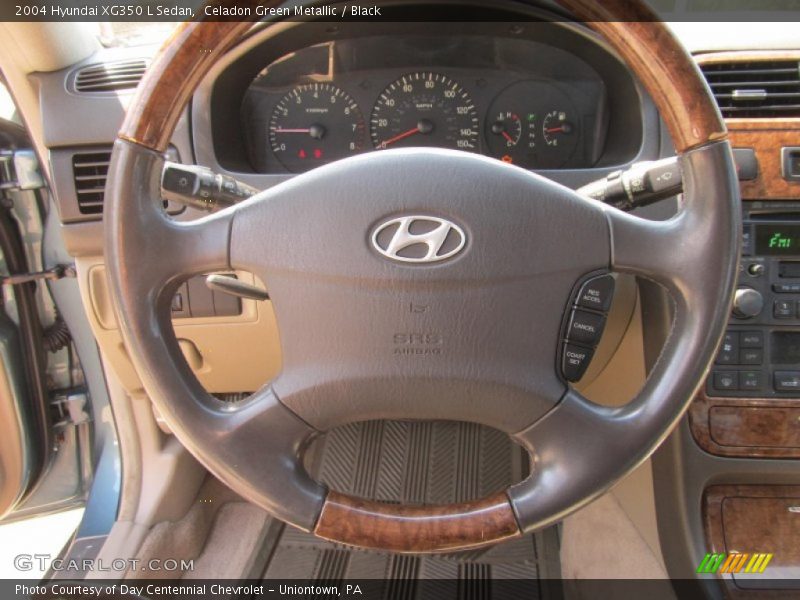 Celadon Green Metallic / Black 2004 Hyundai XG350 L Sedan