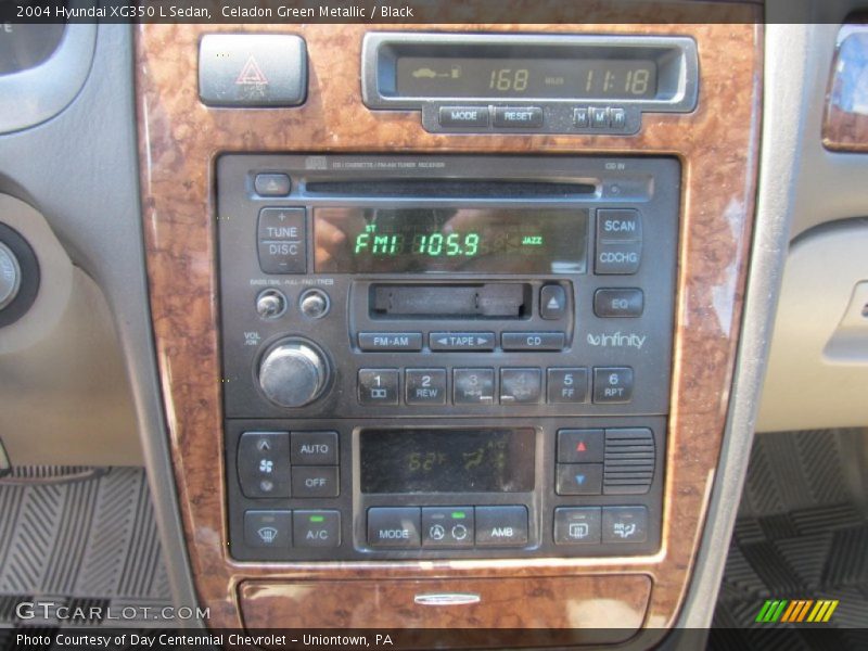 Celadon Green Metallic / Black 2004 Hyundai XG350 L Sedan